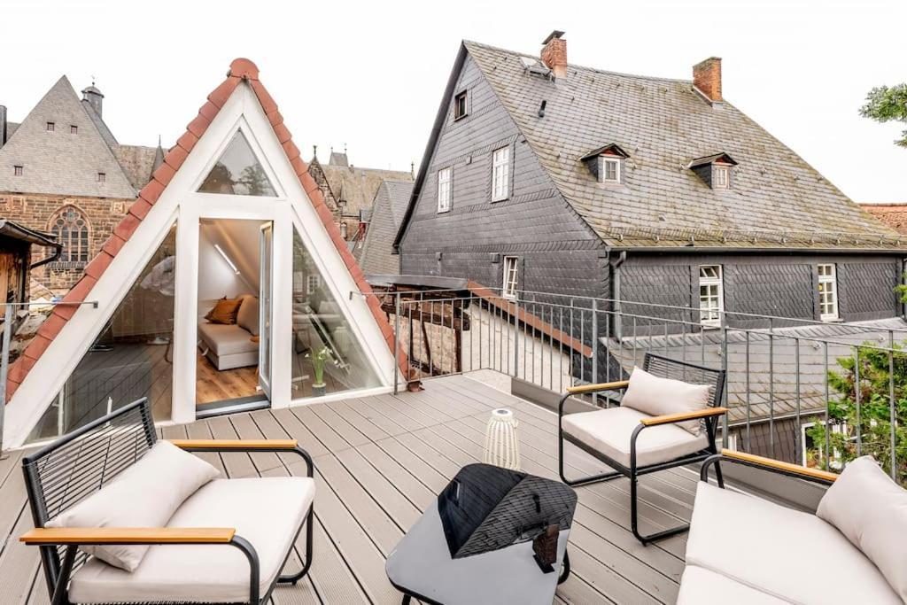 Himmlische Altstadt-Maisonette Marburg Eksteriør bilde