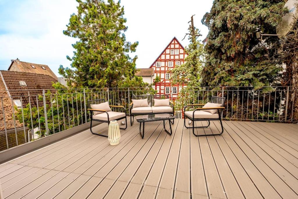 Himmlische Altstadt-Maisonette Marburg Eksteriør bilde